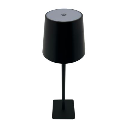 LED Ściemnialna dotykowa lampa stołowa LED/5W/5V USB 1200 mAh czarny