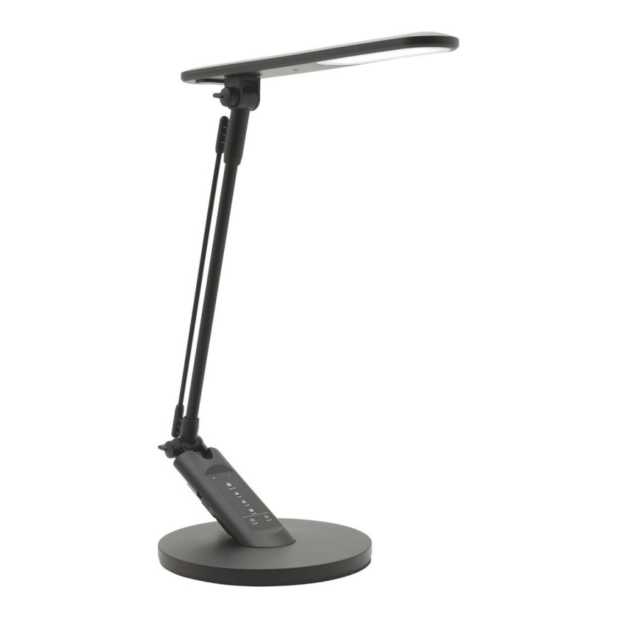 LED Ściemnialna dotykowa lampa stołowa OPTIMUM LED/7W/230V USB 3000/4000/6000K czarna