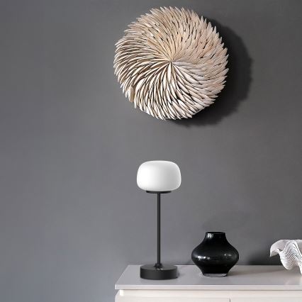 LED Ściemnialna dotykowa lampa stołowa RIMINI LED/2W/5V USB 2000 mAh czarny/biały