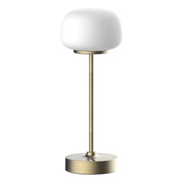 LED Ściemnialna dotykowa lampa stołowa RIMINI LED/2W/5V USB 2000 mAh zl./biały