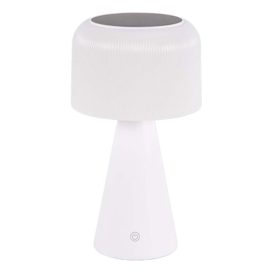 LED Ściemnialna dotykowa lampa stołowa solarna LIMA LED/3,7V 1800 mAh 3000/4000/5000K IP44 biały