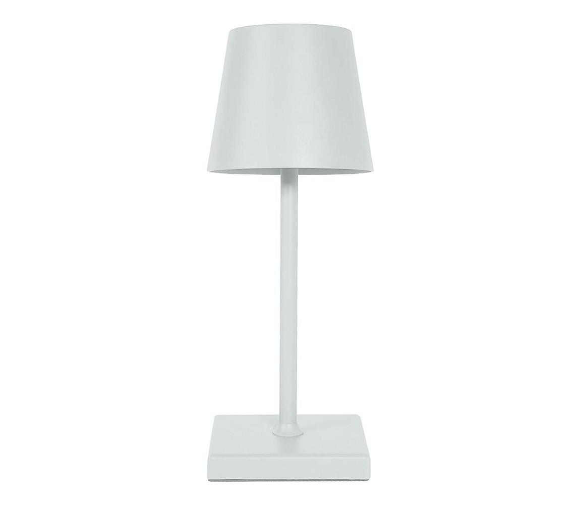 LED Ściemnialna dotykowa lampa stołowa LED/3,5W/5V 5200 mAh IP54 biała