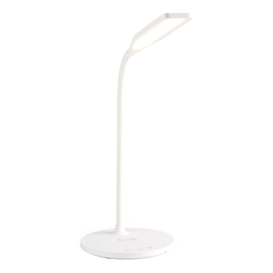 LED Ściemnialna dotykowy flexibilní Lampa stołowa z 15W bezprzewodowym ładowaniem Qi LED/5,5W/230V 2700-6500K biały