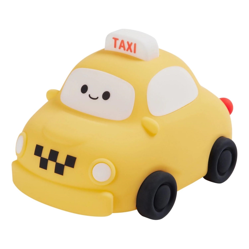 LED Ściemnialna dziecięca dotykowa lampa TAXI LED/1W/5V USB 1200 mAh taxi żółty