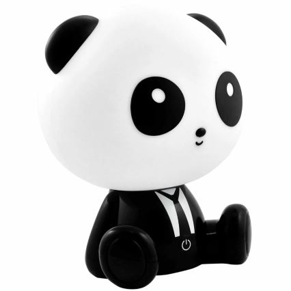 LED Ściemnialna dziecięca lampka dotykowa PANDA LED/2,5W/3,7V 1200 mAh