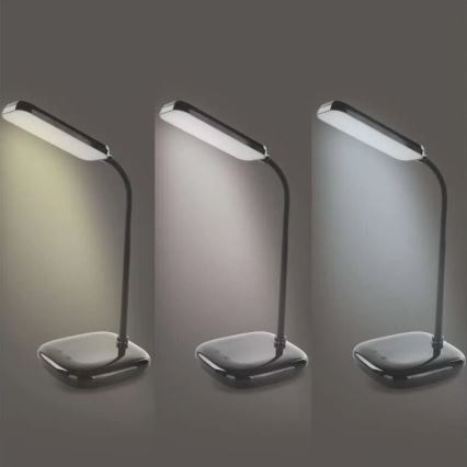 LED Ściemnialna elastyczna lampa stołowa LED/12W/230V 3000K/4000K/6500K czarny