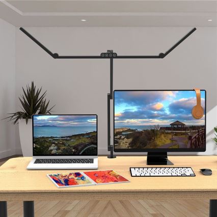 LED Ściemnialna dotykowa elastyczna lampa stołowa POINTIQ LED/36W/230V 3000-6500K CRI 92 czarny