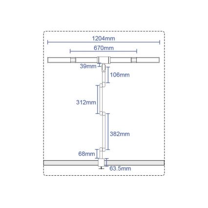LED Ściemnialna dotykowa elastyczna lampa stołowa POINTIQ LED/36W/230V 3000-6500K CRI 92 czarny