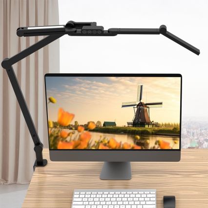 LED Ściemnialna dotykowa elastyczny Lampa stołowa POINTIQ LED/24W/230V 3000-6500K CRI 92 czarny