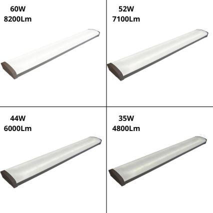 LED ściemnialna fluorescencyjna lampa LED/35W/44W/52W/60W/230V 4000K 120 cm