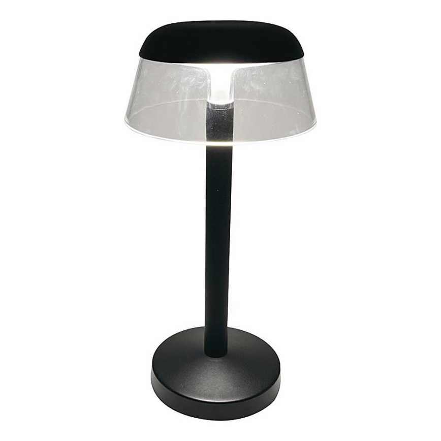 LED Ściemnialna ładowalna dotykowa lampa stołowa LED/3W/5V 3000-6000K 1800 mAh czarny