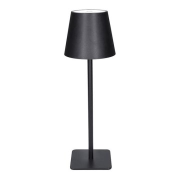 LED ściemnialna ładowalna dotykowa lampa stołowa LUCCA LED/3,7V 3000/4000/6500K 2000 mAh czarna