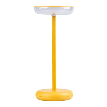 LED Ściemnialna ładowalna lampa FLUXY LED/1,7W/1800 mAh IP44 żółta