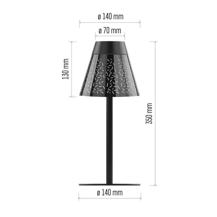 LED Ściemnialna ładowalna zewnętrzny Lampa stołowa LED/4,2W/5V 2200mAh IP44