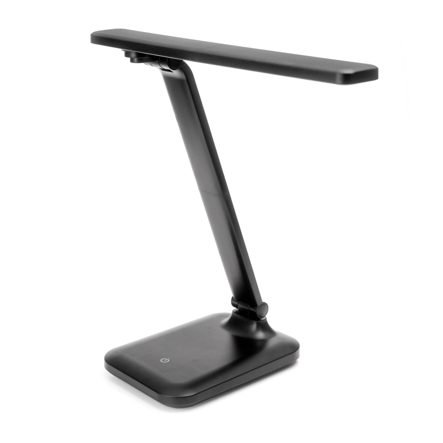 LED Ściemnialna dotykowa lampa stołowa z ładowaniem bezprzewodowym i port USB REMUS LED/5W/230V czarny