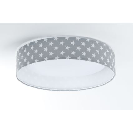 LED Regulowane oświetlenie sufitowe dla dzieci SMART GALAXY KIDS LED/24W/230V 3000-6500K gwiazdki szare/białe + DO