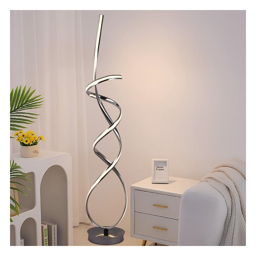 LED Ściemnialna lampa podłogowa LED/80W/230V 3000-6500K + pilot zdalnego sterowania