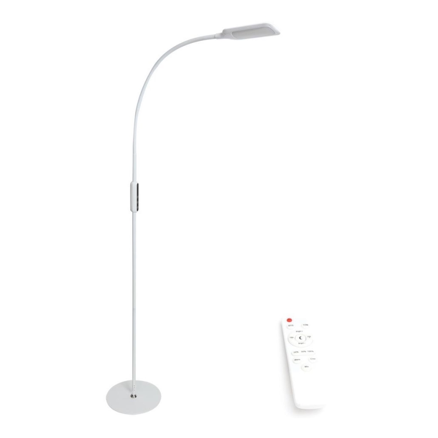 LED Ściemnialna lampa podłogowa LED/9W/24V 3000-6500K biała + pilot zdalnego sterowania