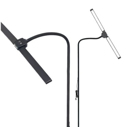 LED ściemnialna lampa podłogowa TEILO LED/14W/230V 3000/4000/6000K czarna