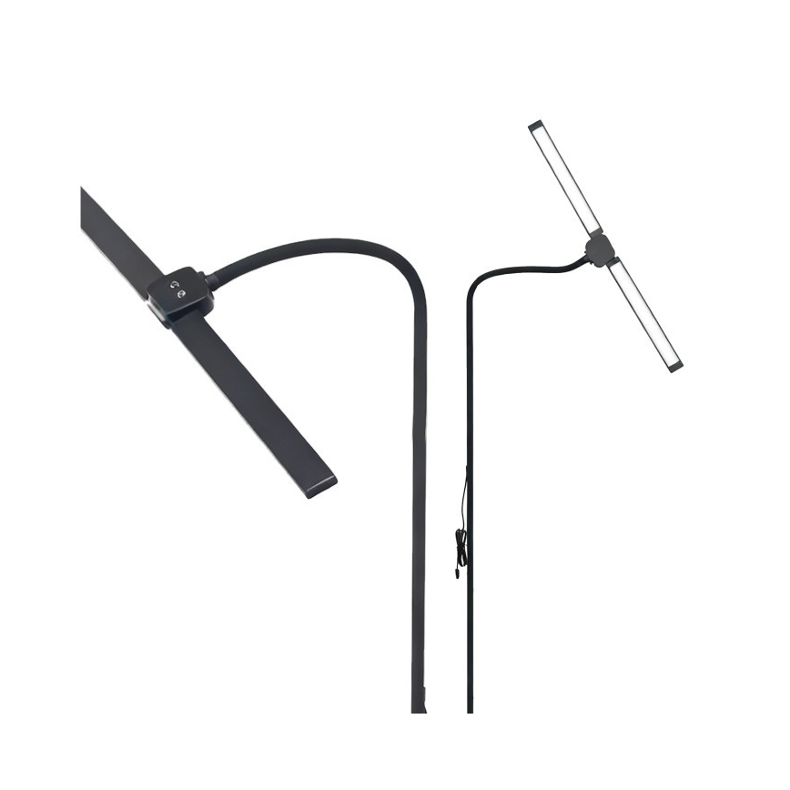 LED ściemnialna lampa podłogowa TEILO LED/14W/230V 3000/4000/6000K czarna