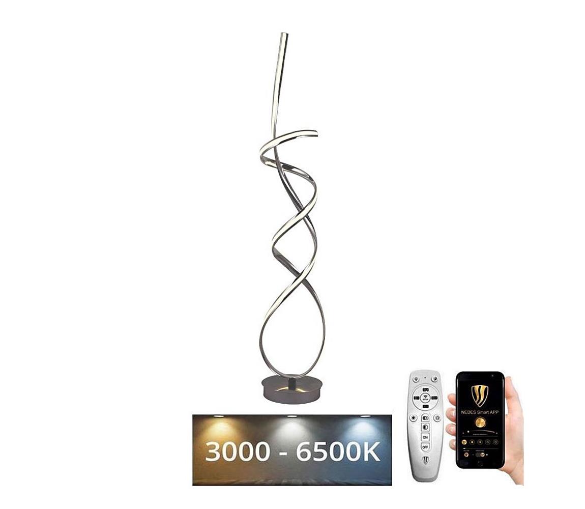 LED Ściemnialna lampa podłogowa LED/80W/230V 3000-6500K + pilot zdalnego sterowania