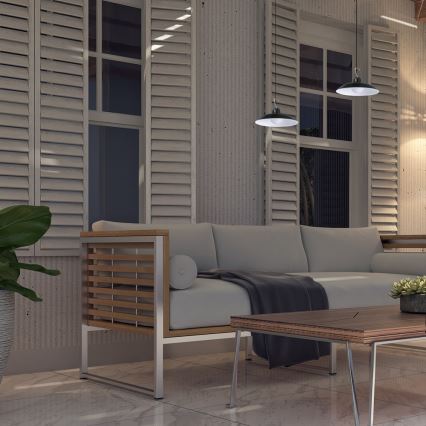 LED ściemnialna solarna lampa wisząca z czujnikiem zmierzchu LED/6W/3,7V 800 mAh IP44 + pilot zdalnego sterowania