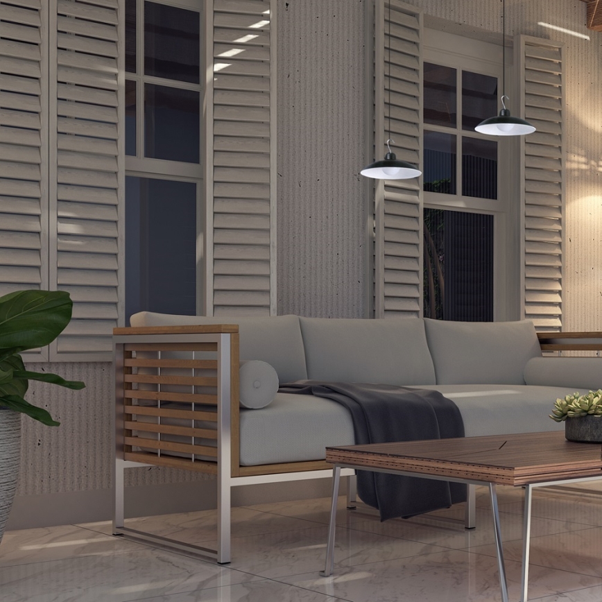 LED ściemnialna solarna lampa wisząca z czujnikiem zmierzchu LED/6W/3,7V 800 mAh IP44 + pilot zdalnego sterowania