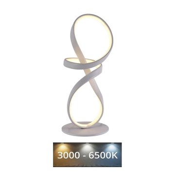 LED Ściemnialna lampa stołowa LED/26W/230V 3000/4000/6500K biała