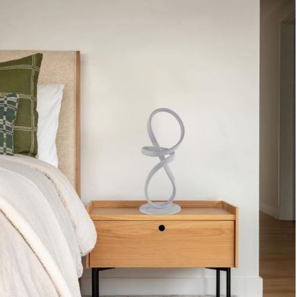 LED Ściemnialna lampa stołowa LED/26W/230V 3000/4000/6500K biała