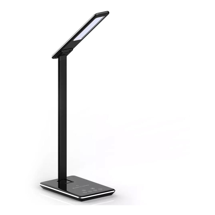 LED Ściemnialna lampa stołowa LED/5W/230V sz bezprzewodowym ładowaniem