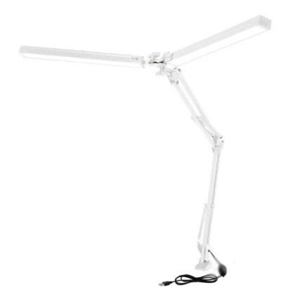 LED Ściemnialna lampa stołowa TENUIX DUO 2xLED/14W/230V 3000-6000K biała