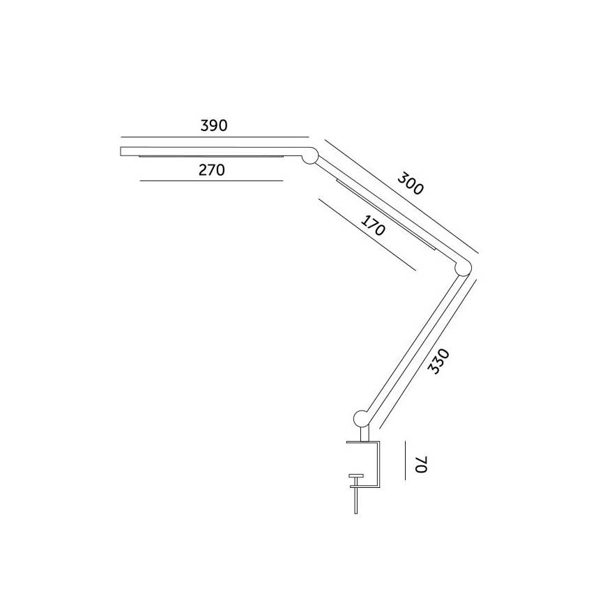 LED Ściemnialna lampa stołowa TENUIX FOLD LED/20W/230V 3000-6500K czarna