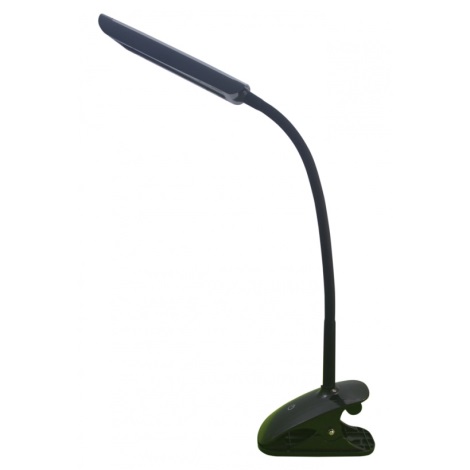 LED Ściemnialna lampa stołowa z klipsem L1611 SANDY 1xLED/6W czarna
