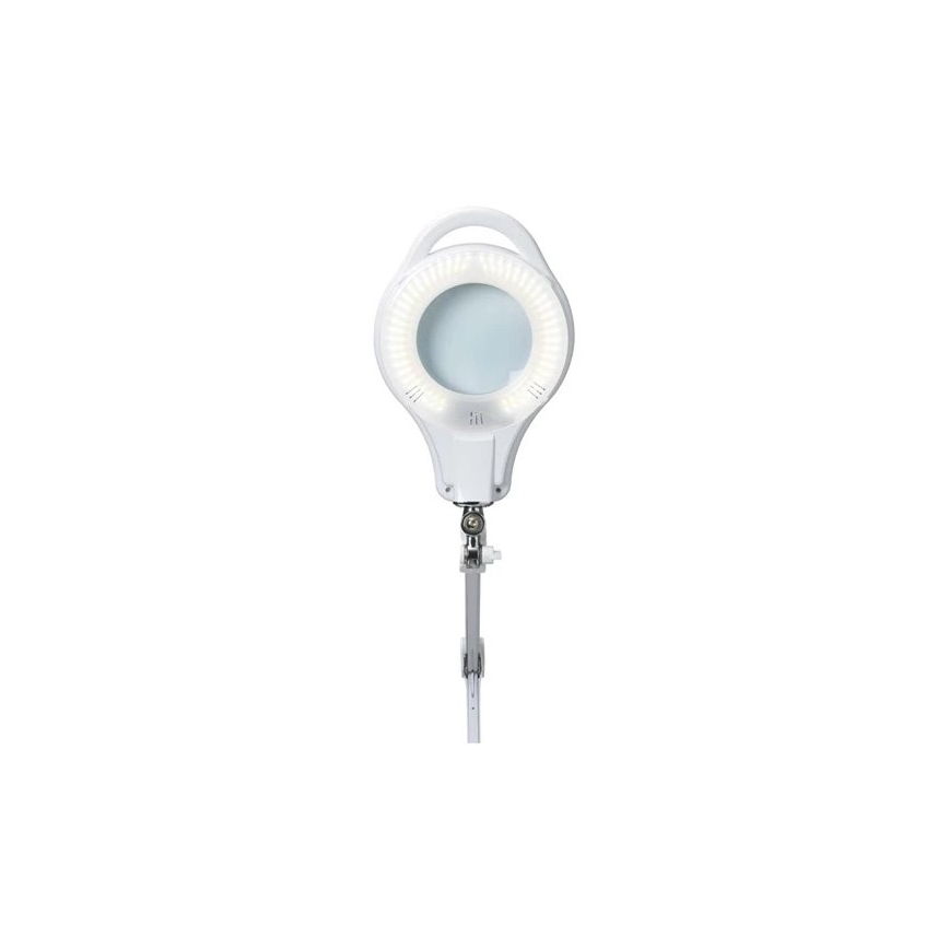 LED Ściemnialna lampa stołowa z lupą LED/10W/230V biała