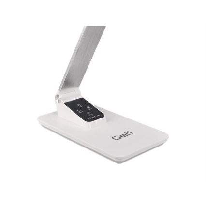 LED Ściemnialna lampa stołowa z USB LED/7W/230V 3000K/4000K/5500K biała
