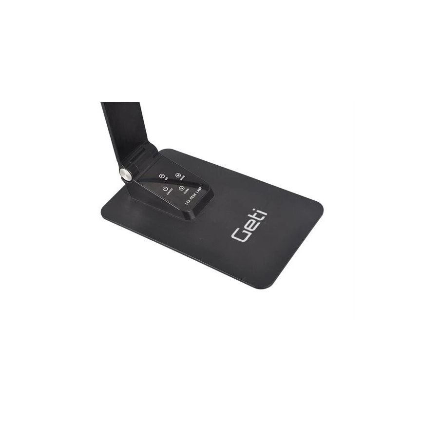 LED Ściemnialna lampa stołowa z USB LED/7W/230V 3000K/4000K/5500K czarna