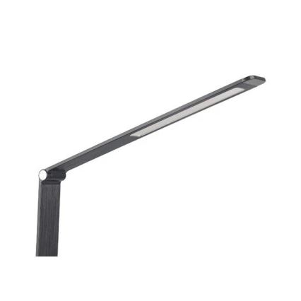 LED Ściemnialna lampa stołowa z USB LED/7W/230V 3000K/4000K/5500K czarna