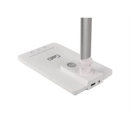 LED Ściemnialna lampa stołowa z USB LED/9W/230V 3000K/4000K/5500K biała