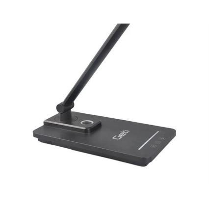 LED Ściemnialna lampa stołowa z USB LED/9W/230V 3000K/4000K/5500K czarna