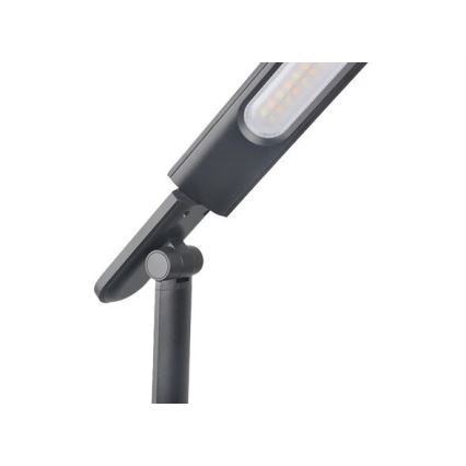 LED Ściemnialna lampa stołowa z USB LED/9W/230V 3000K/4000K/5500K czarna