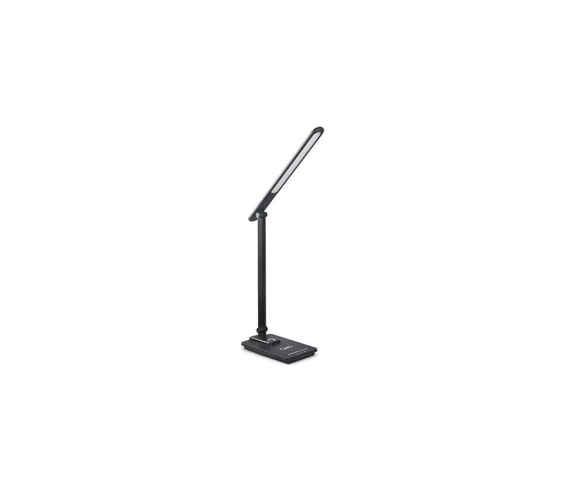 LED Ściemnialna lampa stołowa z USB LED/9W/230V 3000K/4000K/5500K czarna