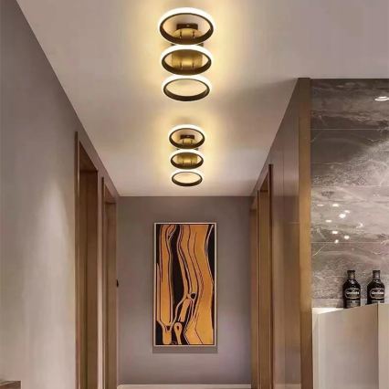 Ściemnialna oprawa sufitowa LED 30W/230V 3000-6500K czarna Wi-Fi Tuya + pilot zdalnego sterowania