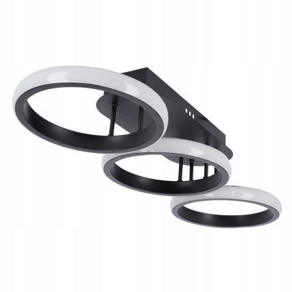 Ściemnialna oprawa sufitowa LED 30W/230V 3000-6500K czarna Wi-Fi Tuya + pilot zdalnego sterowania