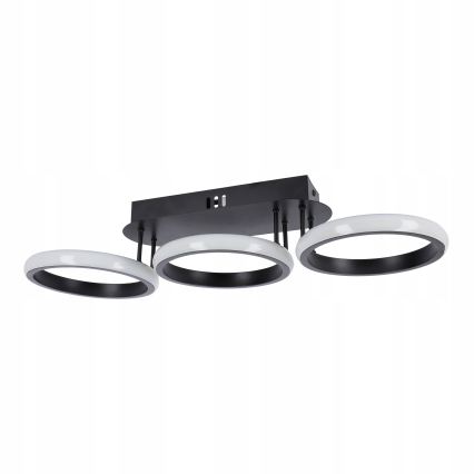 Ściemnialna oprawa sufitowa LED 30W/230V 3000-6500K czarna Wi-Fi Tuya + pilot zdalnego sterowania