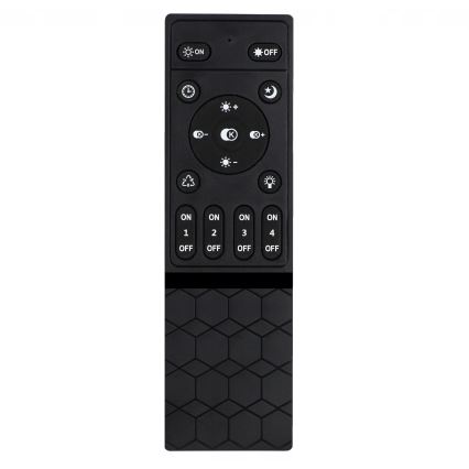 Ściemnialna oprawa sufitowa LED 30W/230V 3000-6500K czarna Wi-Fi Tuya + pilot zdalnego sterowania