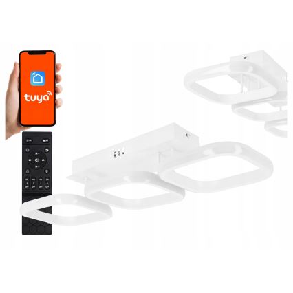 Ściemnialna lampa sufitowa LED/33W/230V 3000-6500K biała Wi-Fi Tuya + pilot zdalnego sterowania