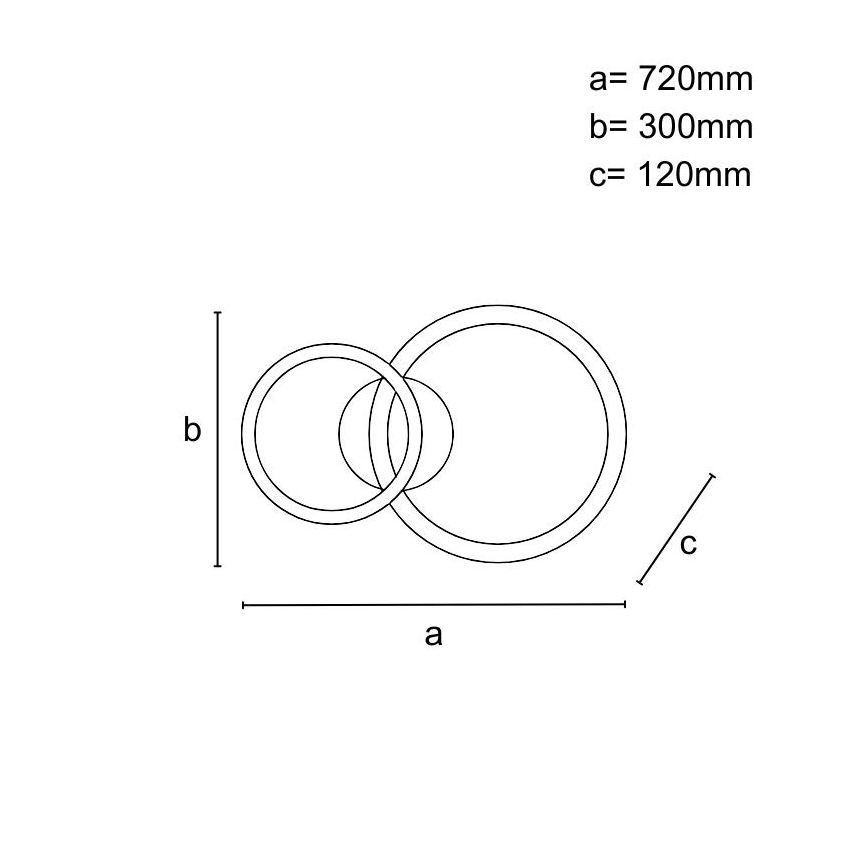 LED ściemnialna lampa sufitowa LED/55W/230V 3000-6500K + pilot zdalnego sterowania