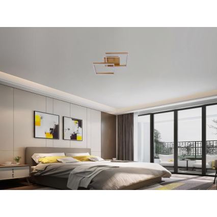 LED Ściemnialna lampa sufitowa LED/80W/230V 3000-6500K + zdalne sterowanie