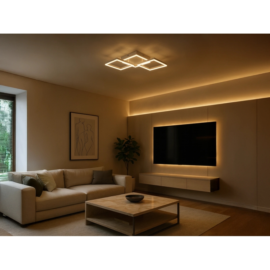 LED Ściemnialna lampa sufitowa LED/85W/230V 3000-6500K + pilot zdalnego sterowania