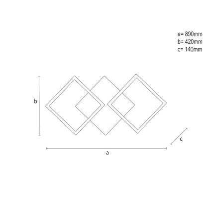 LED Ściemnialna lampa sufitowa LED/85W/230V 3000-6500K + pilot zdalnego sterowania